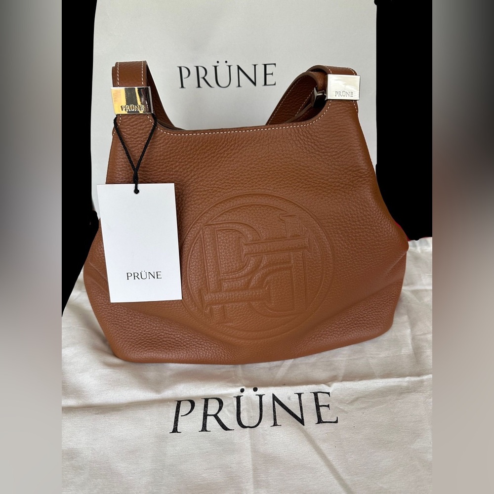 Prune Audrey Leather Shoulder Bag NEW WITH TAGS